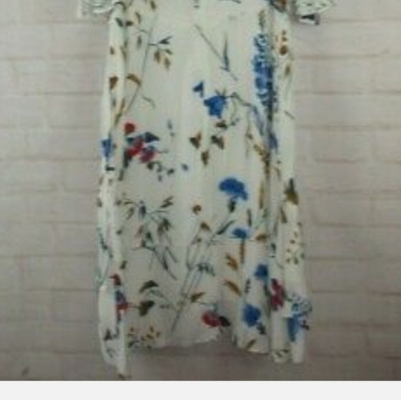 MAJE Rhina cold shoulder floral‎ MINI DRESS - Picture 11 of 12